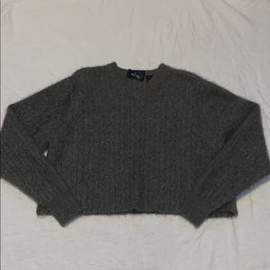 Allen Solly Fuzzy Cashmere Crop Top